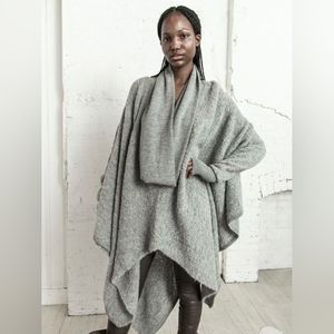 Nicholas K Serius x Free People Alpaca Sweater in Stone Heather Grey Size XS/S